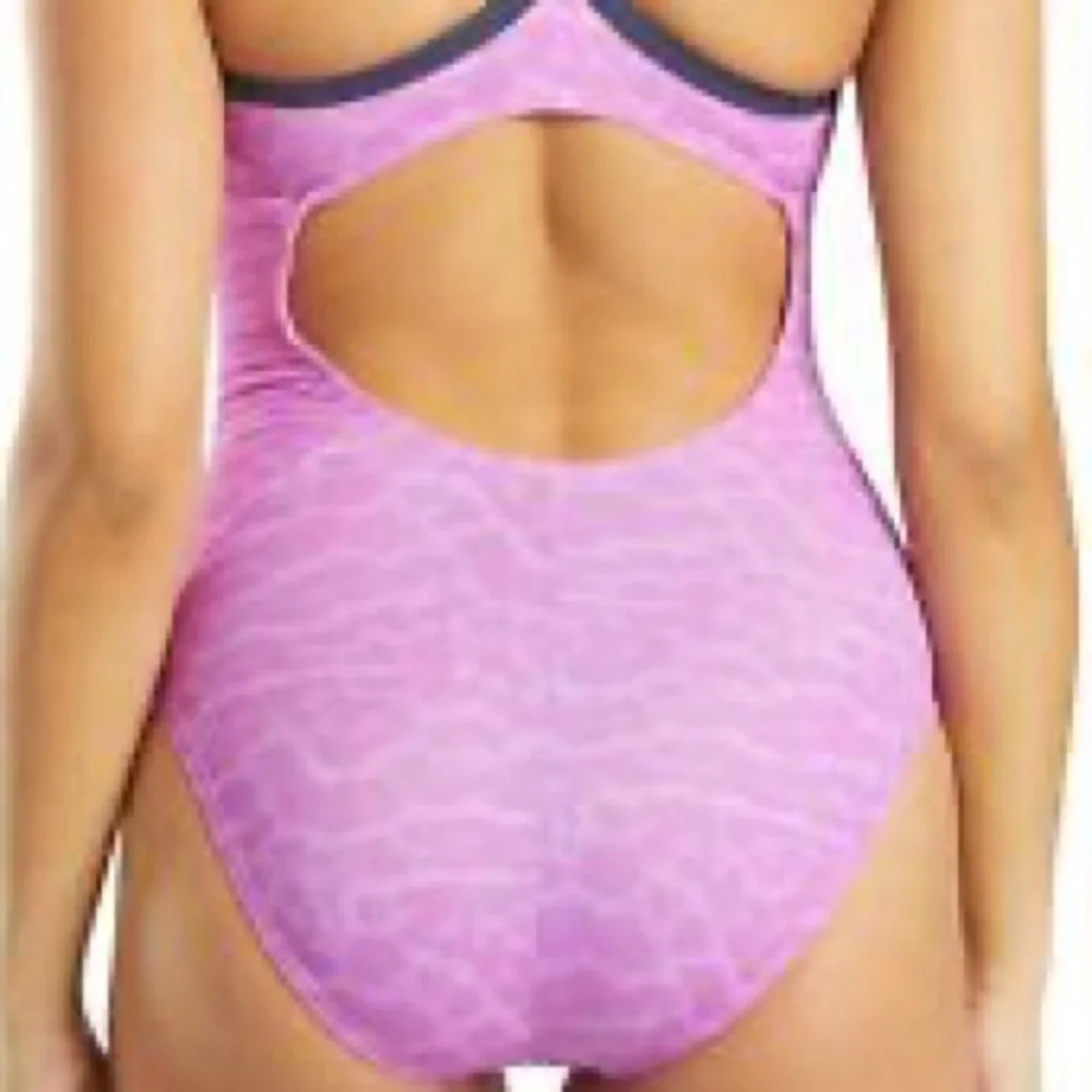 Nike Wild One Animal Print Sporty Swim Swimsuit NWT